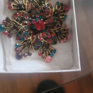 Floral Multicolor Brooch